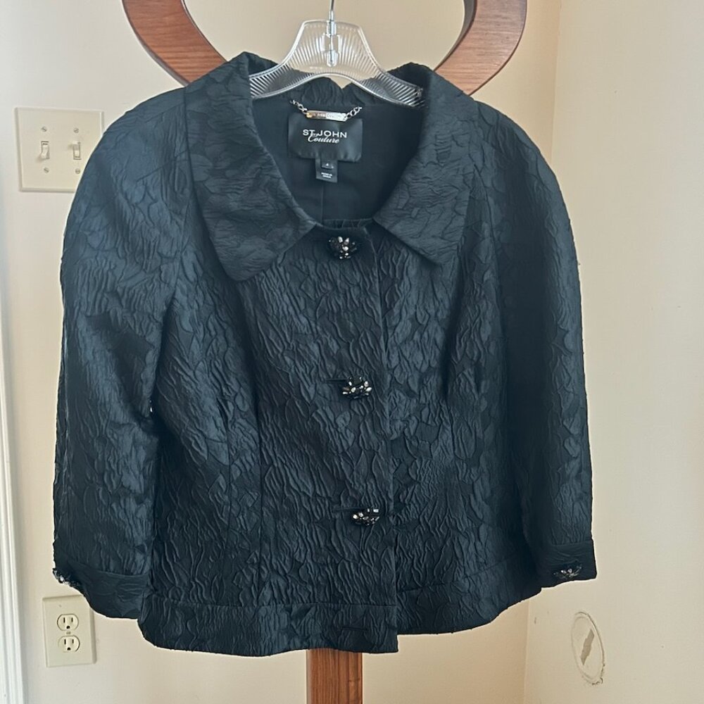 St. John Courture black jacket size 4